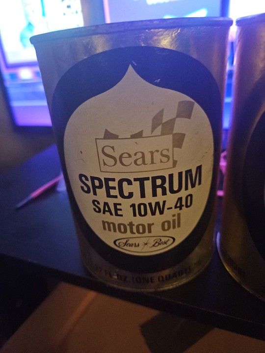 Quaker State And SPECTRUM 10 W30 UNOPEN CANS (30.00 EA.)