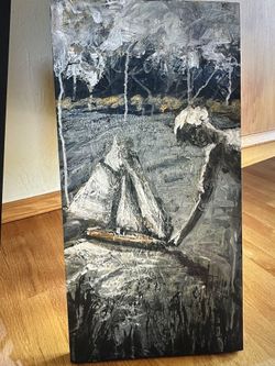 Original Mid Century Painting Signed