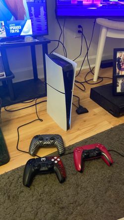 PlayStation 5 slim with 2 controllers