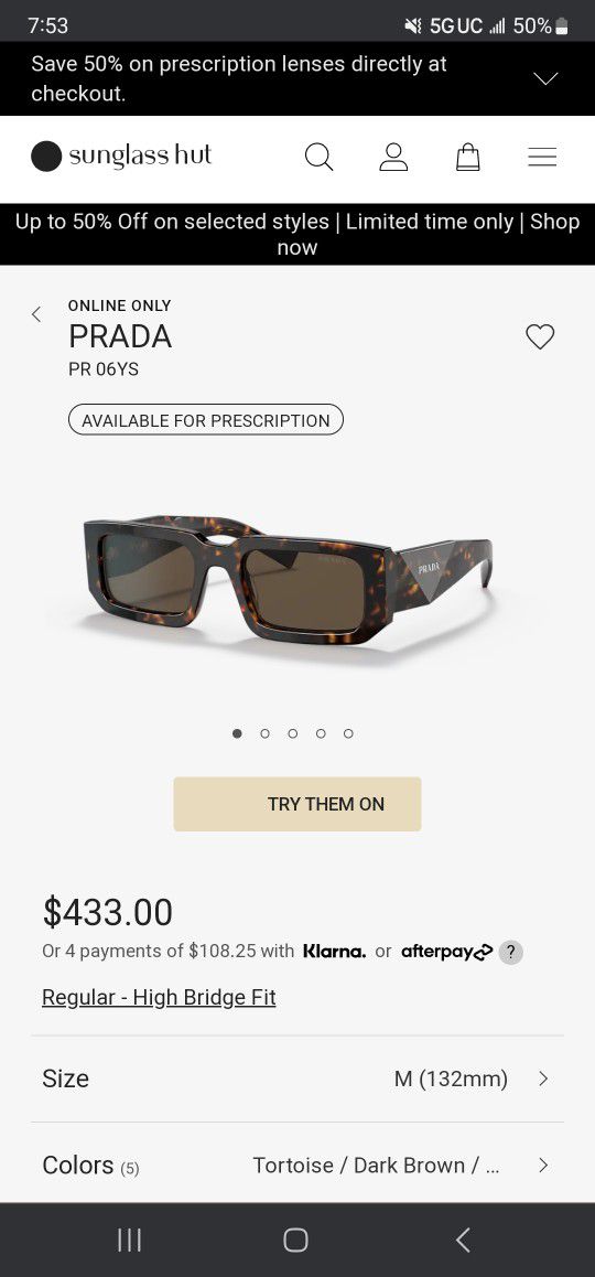 New Prada Sunglasses 