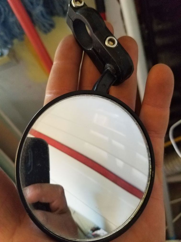 Motorcycle mirror left side