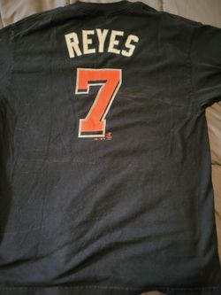 Miami Marlins Shirt Men's Large Black Orange Florida Baseball Jose Reyes