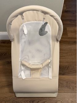 3-in-1 Portable Baby Bouncer & Rocker Chair for Newborn to Toddler - 4 Adjustable Recline Positions, Breathable Cotton Fabric