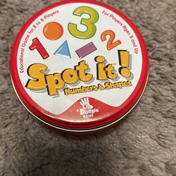 Spot It Game (Shapes And Numbers)
