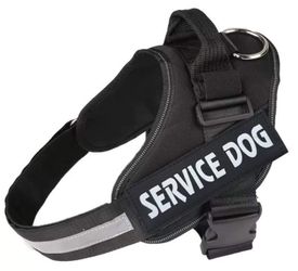 Service Dog Harness Black Vest BRAND NEW All Sizes XS S M L XL XXL