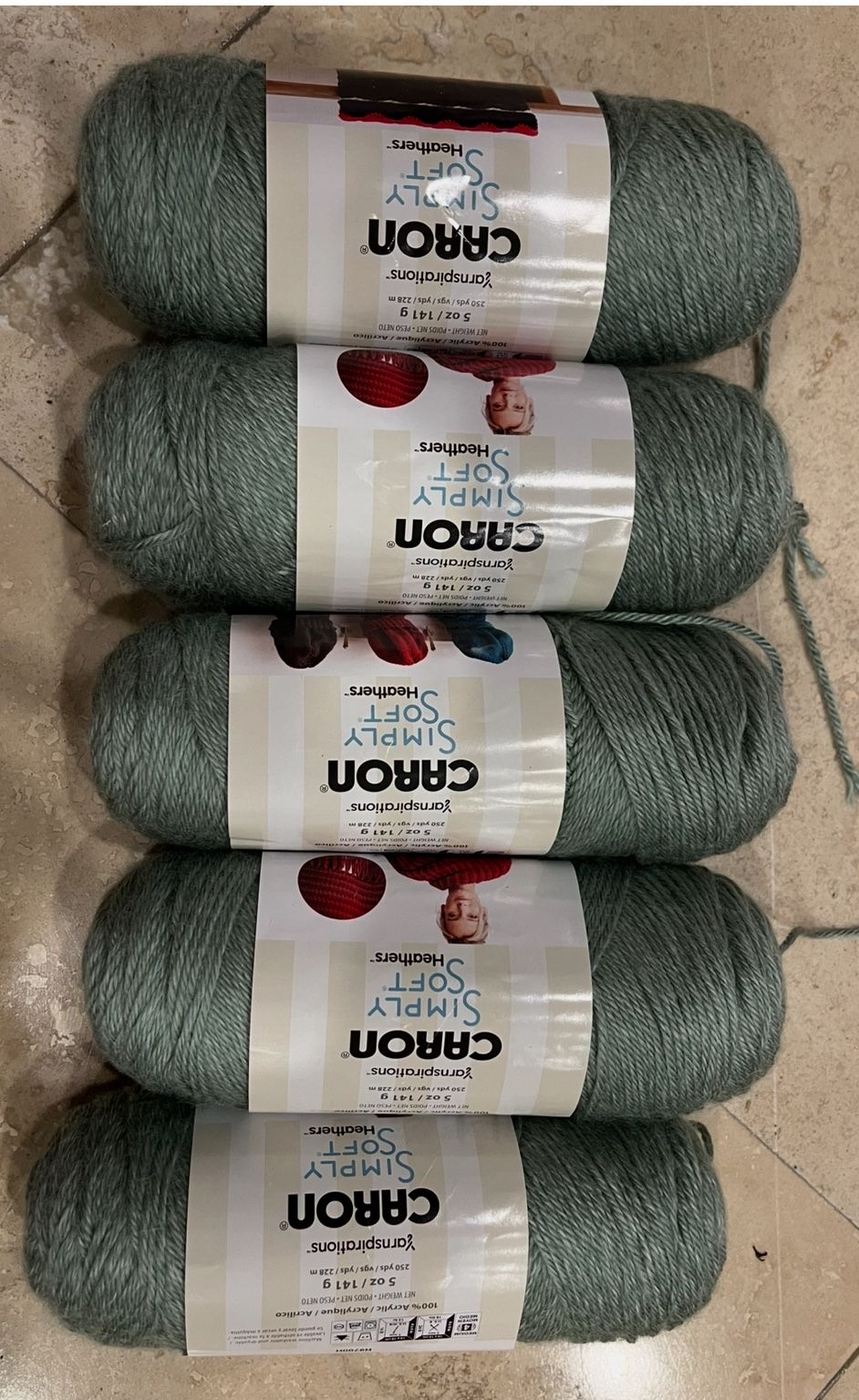 Yarn- Caron Simply Soft Heathers Yarn