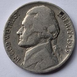 1939, 1942, 1947 5c Jefferson Nickle 