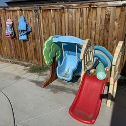 Little Times Swing Set With Slide