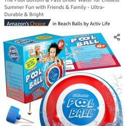 New In 📦.  A Cool 😎 Ball For All Ages To Play In Pool.  See All Photo's.  Cash/Pickup Only 