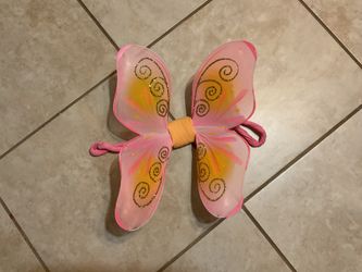 Handmade Pink Butterfly Fairy Wings Costume for Kids