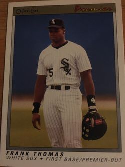Baseball card Frank Thomas White sox premier