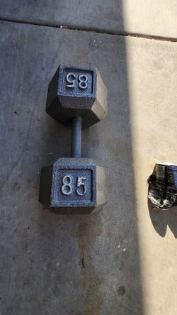 CAP Barbell 85lb Cast Iron Hex Dumbbell, Single
