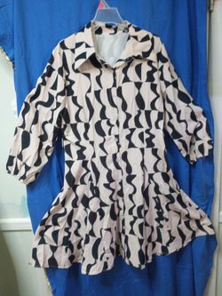 Black and Cream dress Medium adult size