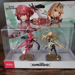 Pyra & Mythra Amiibo Nintendo Xenoblade Chronicles Super Smash Bros