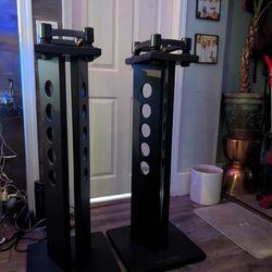 Argosy Spire Series studio monitor speaker stands.