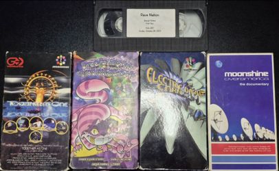 Rare Vintage "RAVE" VHS Tapes!