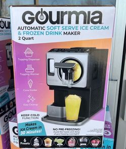 Gourmia 2-QT Automatic Soft Serve Ice Cream & Frozen Drink Maker