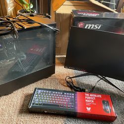 Complete Starter PC Set With Monitor, Keyboard, Mouse Included!!