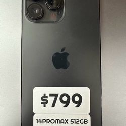 On Sale  14 Pro Max 512 Unlocked 
