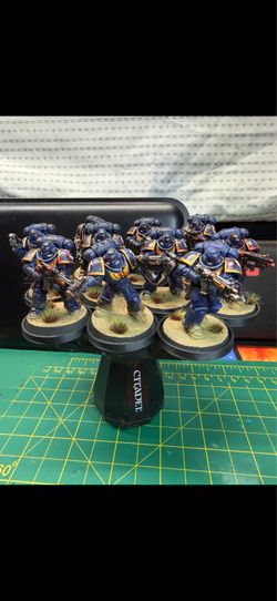 Warhammer 40k Recasted Space Marines Ultramarines x10