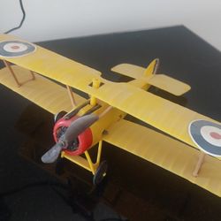 Testors "U-FLY-EM" U-Control Sopwith Camel. Not RC model airplane.  .049 nitro engine. Sopwith  Camel engine  Engine cowl cracked. Never flown or run.