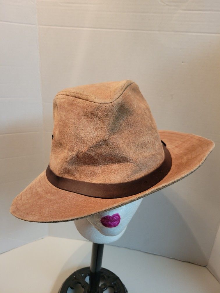 Suede Leather Hat