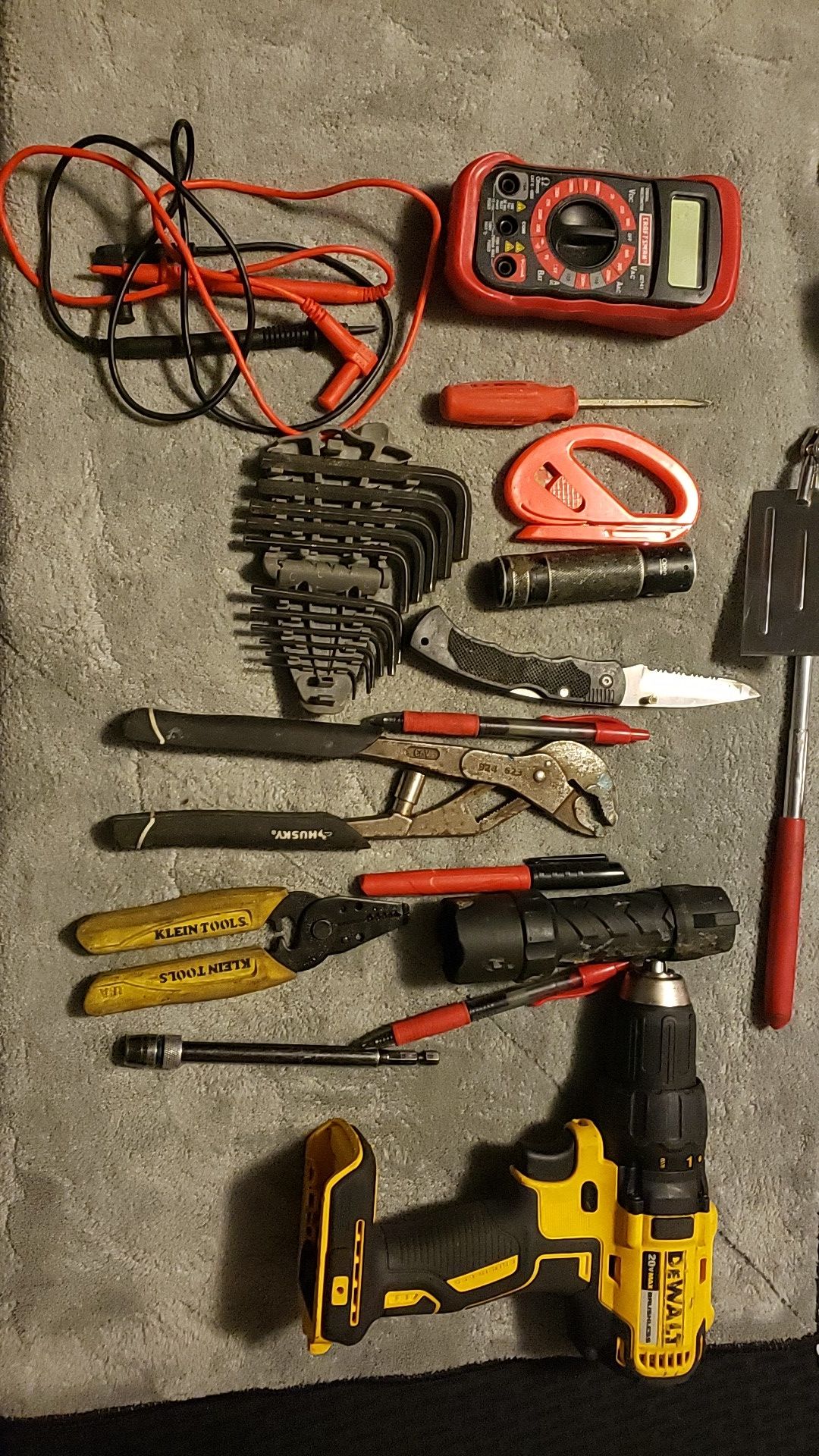 Dewalt drill and hand tools