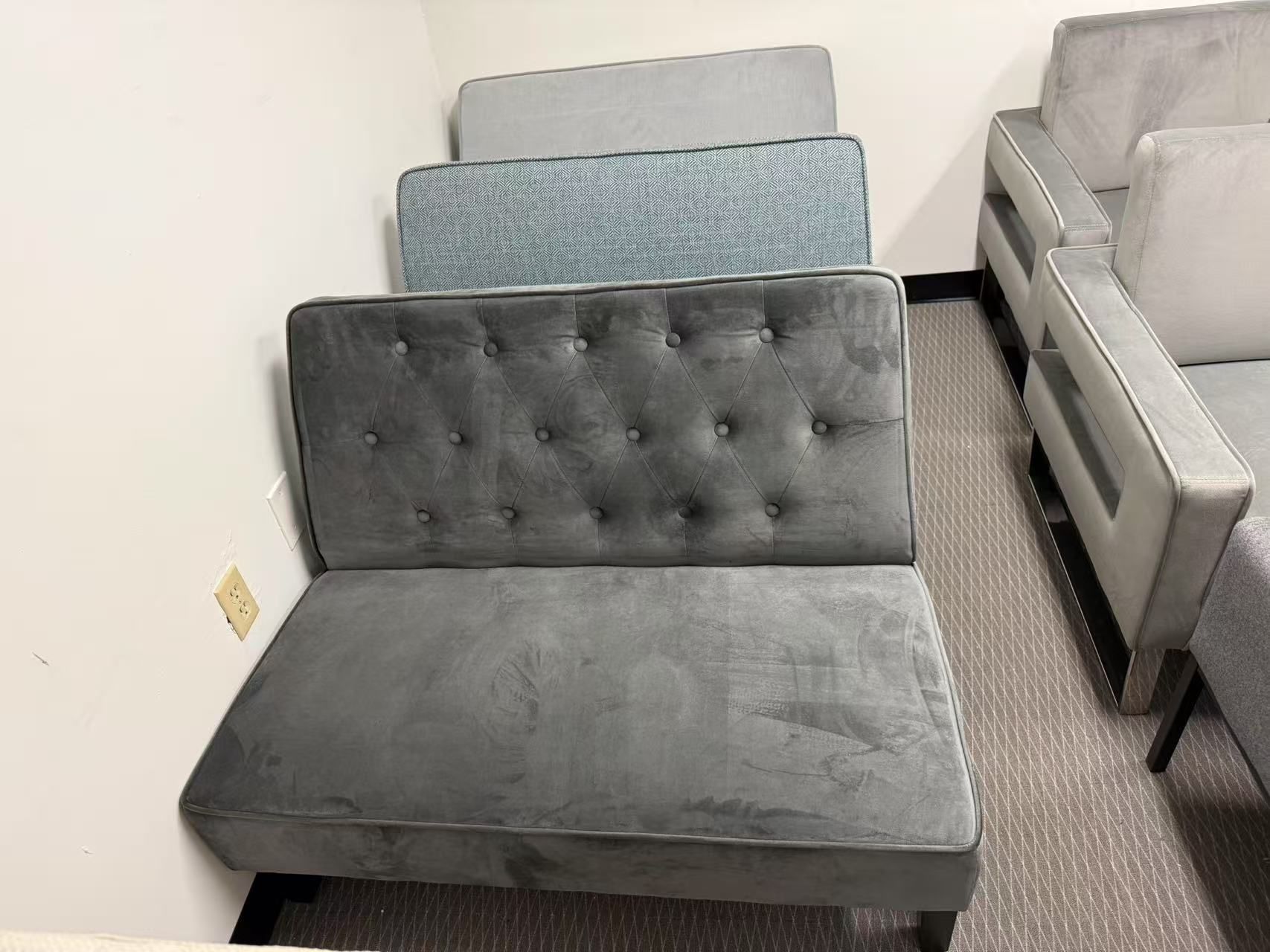 New Furniture Small Loveseat Sofa Couch Upholstered Small Love seat Mini Sofa Couch