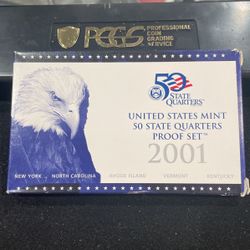 2001 S Gem Proof State Quarters In Original Government Package 