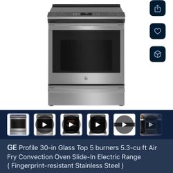 GE Profile 30-in Glass Top 5 burners