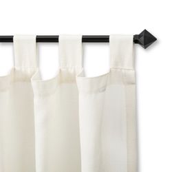 28"- 48" Cafe Rod Faceted Pyramid Black - Room Essentials