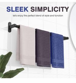 New Matte black towel rack