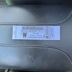 vintage theater ticket from A performance of the musical "The Me Nobody Knows" at The Civic Theatre in Chicago