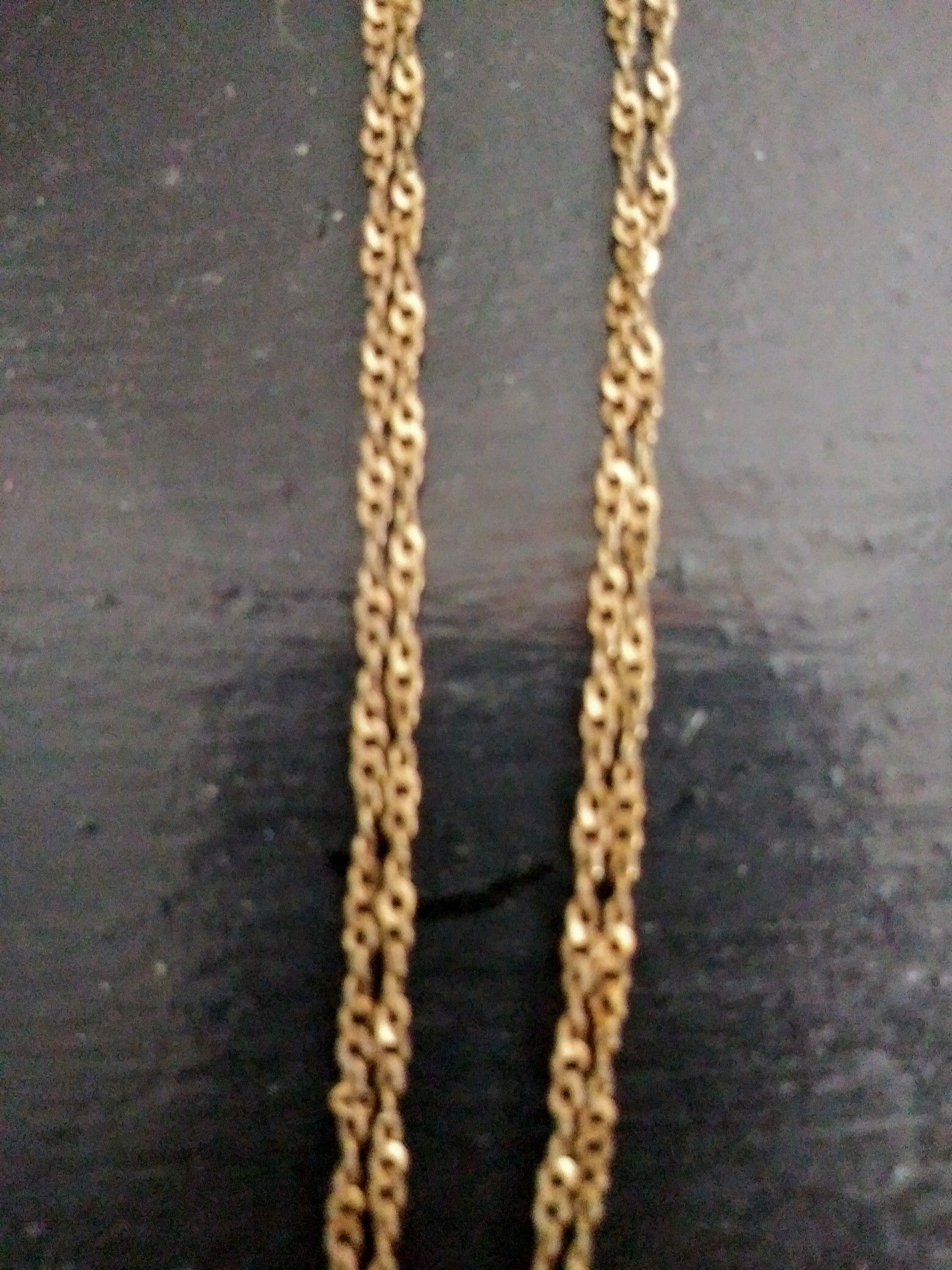 Gold over 925 sterling silver 30" chain