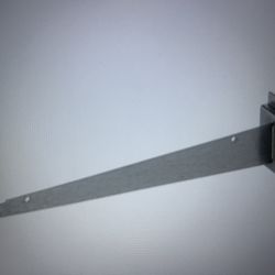 12”   Shelf Bracket for Slatwall  / Chrome