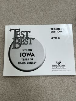 IOWA Test Level 8 Teacher’s Edition