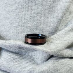 Sposo Tungsten Carbide Men's Wedding Ring with Bourbon Barrel Inlay
