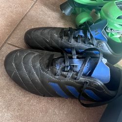 soccer shoes  and roller skates. 
