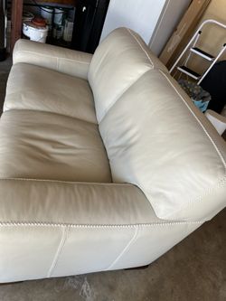 Leather Stitch Loveseat