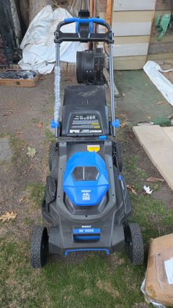 Kobalt 48V MAX (24V x 2) 21-inch Cordless Electric Lawn Mower (utilizing two 24V batteries to deliver 48V of power).