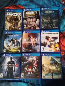PS4 games , $10 each