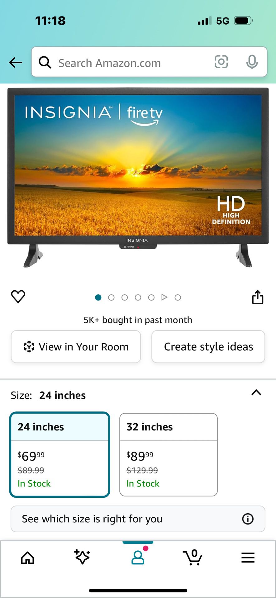 Brand New 24” Insignia Smart TV