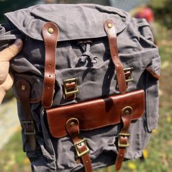 Waxed Canvas Rucksack