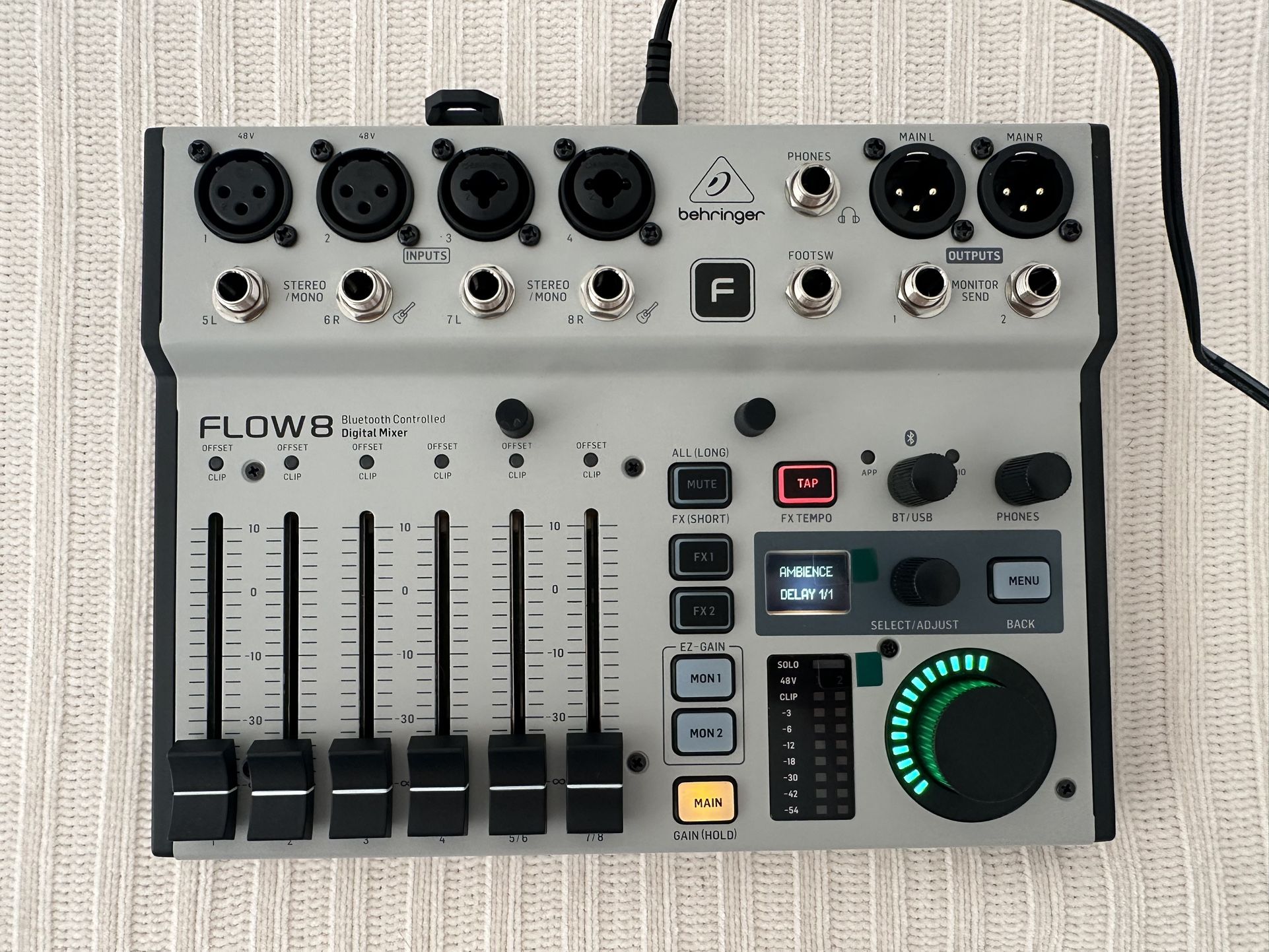 NEW Behringer FLOW 8 - 8 Input Digital Mixer With Bluetooth Audio And App Control