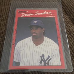 Baseball Card 1990 Donruss Deion Sanders Rookie Error 