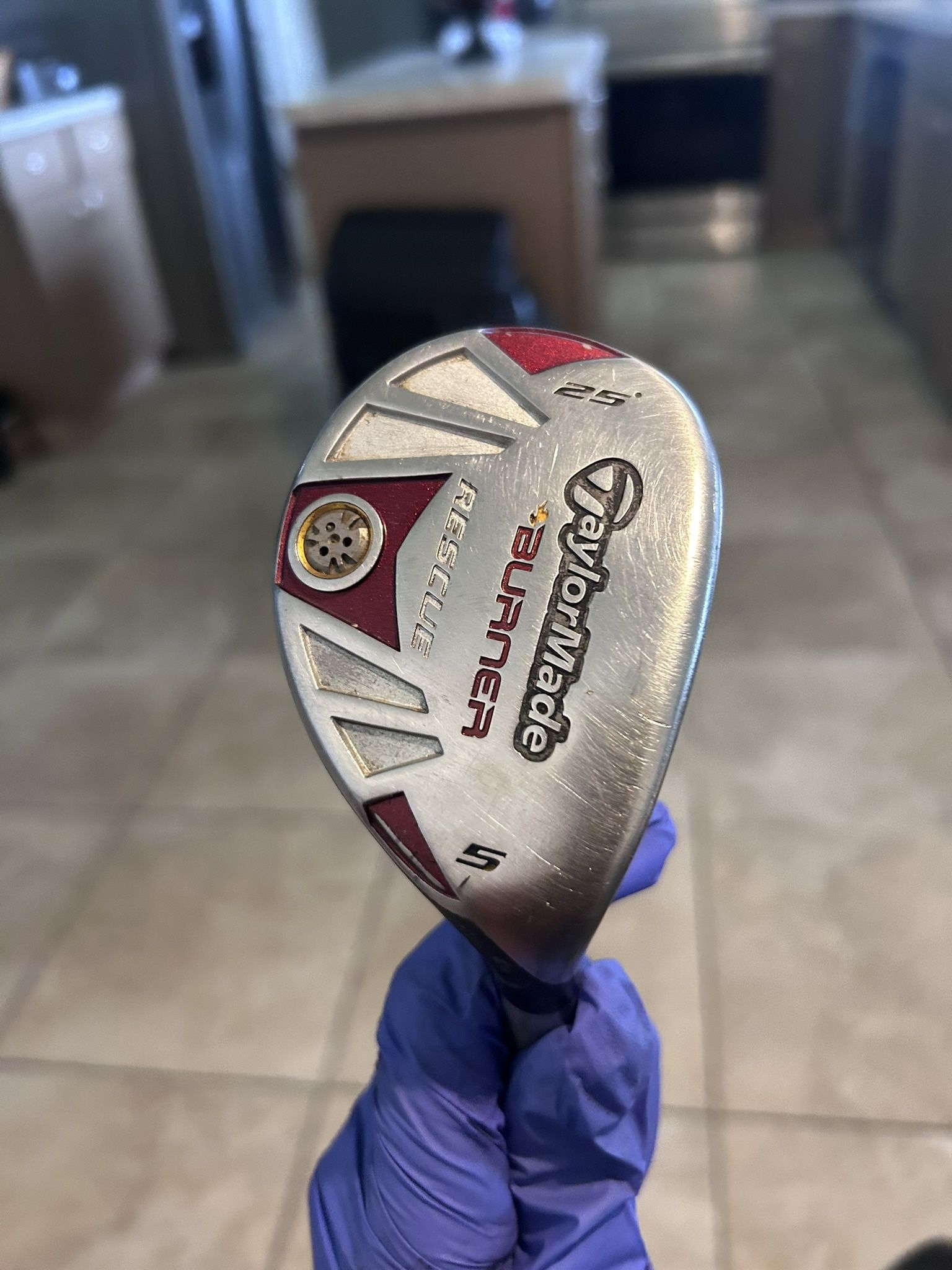 Used Taylormade BURNER RESCUE Mens Hybrid Club RH 5 Hybrid