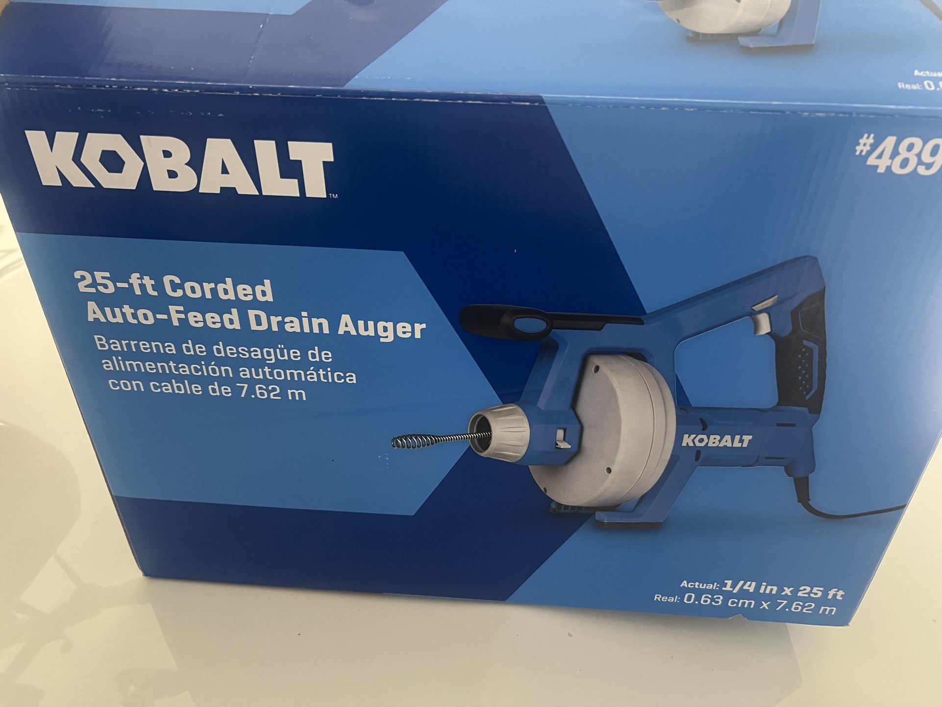 Kobalt 25’ drain auger
