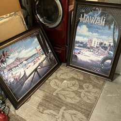 Two Nice Framed Prints Of Hawaii 