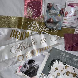 Lot Of Assorted Wedding Decor Items. Bridal Shower, Bachelorette, Decorations. Huge Lot