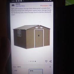 10x8 Metal Storage Shed
